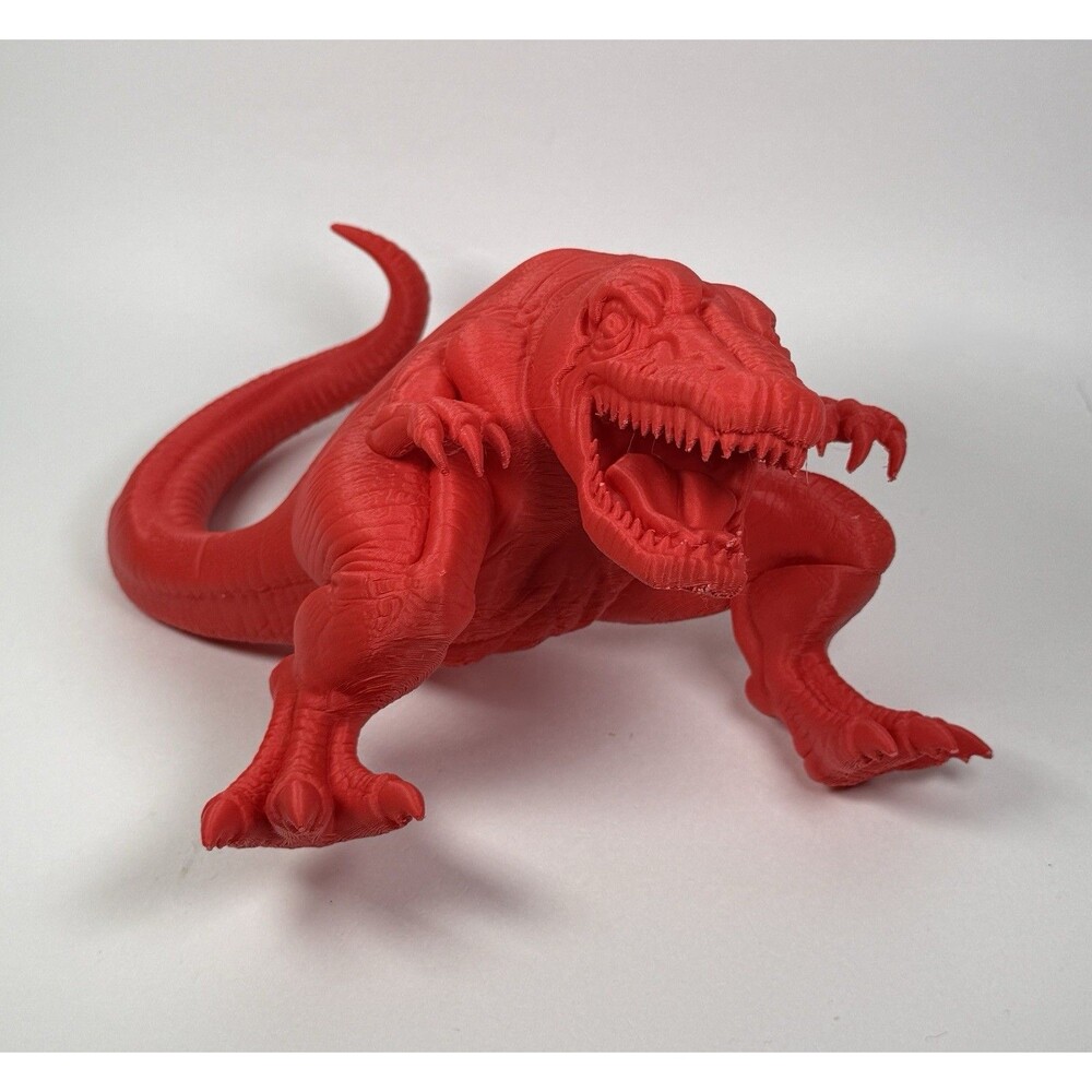 Devil Dinosaur 6” Red Plastic Toy 8” Tail For Modeling
